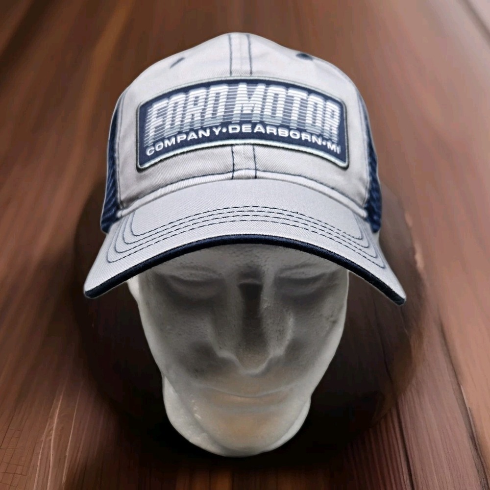 Ford‎ Motor Company Trucker Hat Spellout Mesh Snapback OSFM H3 Headwear New